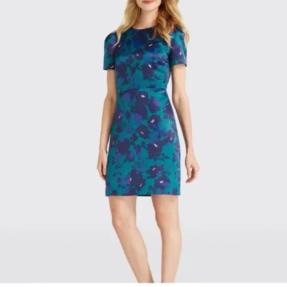 Draper James Women's Cutout Floral Structured Dress